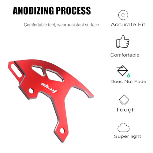 Motorcycle Parts CNC Aluminum Brake Disc Guard Cover Protector For CRF450R 2002-2025 CRF250R 2004-2025 CRF450X 2005-2017 CRF250X 2004-2017 CRF450RX 2017-2025 Dirt Pit Bike - size: Brake Disc Guard