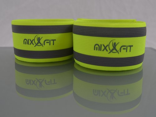 Mixxfit Safety Reflective Band, Neon Green