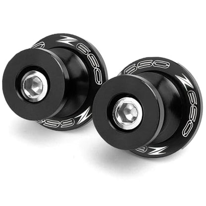 For Z650 Ninja650 2017-2025 8MM Swing arm Spools Slider Stand M8 x1.5 Black for KAW&-ASA*KI NINJA 650 Z650 Z650RS Z900 2017 2018 2019 2020 2021 2022 2023 2024 2025 - color: black