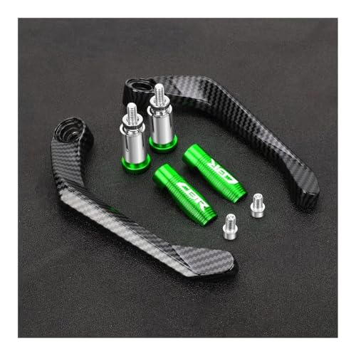 Clutch Lever Guards for CBR250R CBR300R CBR300RR CBR500R CBR600 CBR600F Motorcycle Handlebar Brake Clutch Lever Hand Guard Protector Handguard - color: Green With logo