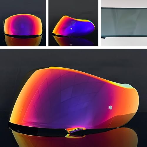 Neotec 2 Helmet Visor Replacement for,CNS-3 UV Protection Helmet Face Shield Compatible with SHOEI Neotec 2(Revo Rose Red) - color: Revo Rose Red- Day Use