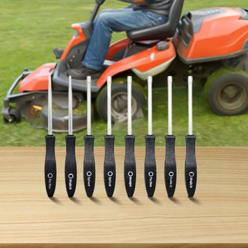 8-Piece Carburetor Adjustment Tool Kit with Cleaning Brush, High-Grade Alloy Steel Screwdriver Set Lawn Mower, Motorcycle and Chain Saw Repair, Lasting