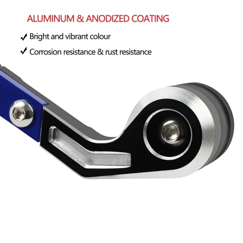 Compatible with M1000RR S1000RR 2019-2025 Brake Clutch Lever Guard CNC Aluminum Motorcycle Handlebar Levers Protector Accessories(Blue) - color: Blue