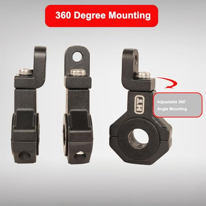Bar Clamp 0.75inch 0.875inch 1.0inch 1.125inch 1.25inch Universal 360 Degree Mount Bar Clamp Bracket for Diameter 3/4 to 1 1/4 Bar(2Pack) - size: 0.75in~1.25inch