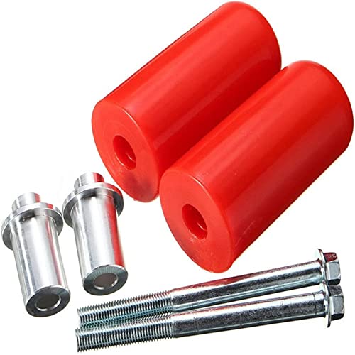 Frame slider,10mm universal Large motorcycle frame slider crash protection For Yamaha Suzuki Honda(2ps) (Red) - color: Red