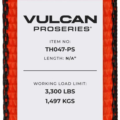 VULCAN Car Tie Down with Snap Hook - Adjustable Loop - 4 Pack - PROSeries - 3,300 Pound Safe Working Load - size: VULCAN PROSeries