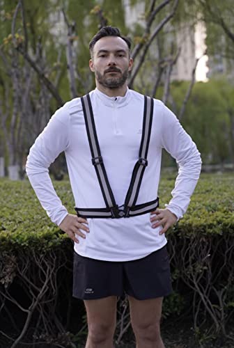 Dazonity High Visibility Safety Vest,Lightweight,Adjustable & Elastic Vest,Hi Vis Reflective Strips, Fit for Men & Women, Construction,Cycling, Runnning, Surveyor, (Black) - color: Black-1pack