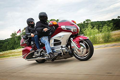 Kuryakyn 3990 Motorcycle Foot Control: Ergo III Cruise Mounts with Trident Dually ISO Pegs for 2001-17 Honda Gold Wing GL1800, F6B, and Valkyrie Motorcycles, Gloss Black