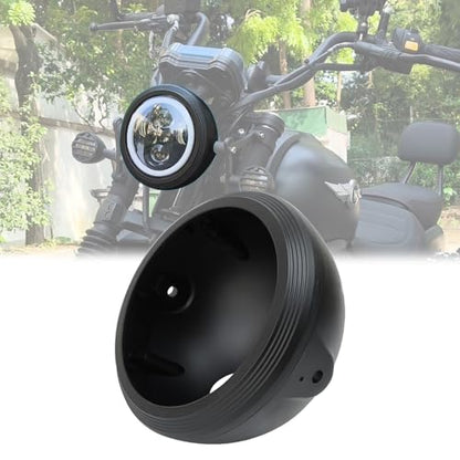 5.75inch CNC Motorcycle Headlight Aluminum Alloy Housing Bucket with CNC Side Mounting Bracket 36-41MM Fork Tube Holder Clamps for Motorcycle - size: 41
