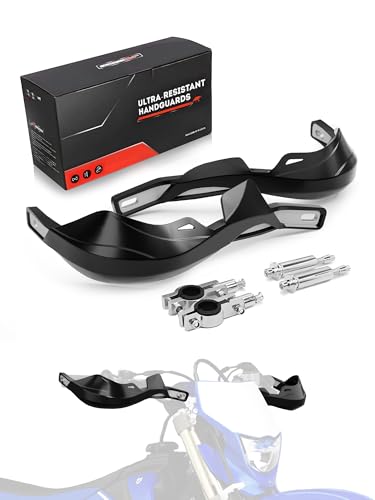 JFG RACING Dirt Bike Handguards,7/8" and 1 1/8" Handlebar Motorcycle Dirtbike Hand Guards Accessories Universal for CRF XR YZF XC KX 125 150 250 300 Ebike ATV Pit Bike Motocross Enduro - color: black