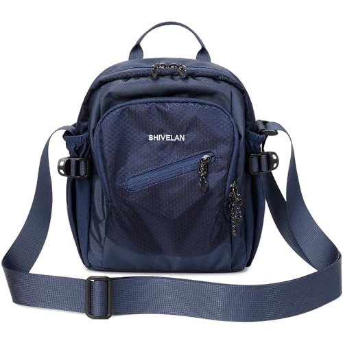 Nylon Crossbody Travel Bag for Women & Men Multi functional outdoor sports shoulder bag for travel、sports、hiking etc - color: Blue