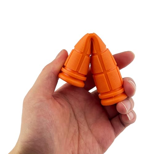 2 Pairs Bike Handlebar Grips for Bikes - color: Orange