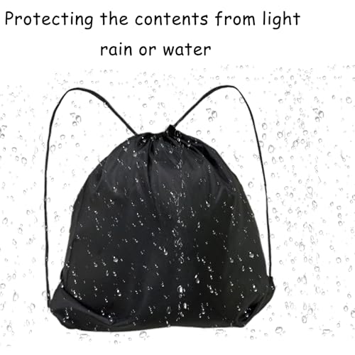 Drawstring Backpack,Motorcycle Helmet Bag Waterproof,Drawstring Helmet Bag for Sports, Folding Sport Backpack,Motorcycle PE Bag Helmet Bag for Travel, Swimming, Beach (Black)