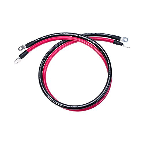 Spartan Power Battery Cable 3 Foot 1/0 Gauge AWG Wire Set 5/16" M8 - color: 1/0 AWG-SET-5/16", size: 3-FT