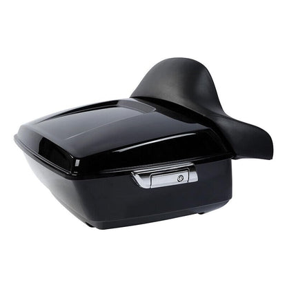 TCMT King Motorcycle Trunk Box Backrest Detachable Mounting Rack Fit For Harley 2014-2025 Touring CVO Road King Road Glide Street Glide Electra Glide Pack - color: Style A Chrome 2 Up Rack#1