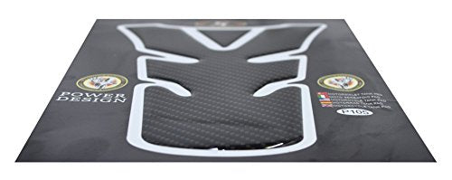 3D Motorcycle Carbon Fiber Vinyl Gel Gas Tank Pad Protector Decal and Sticker Tankpad. (New Generation Silicone-Based Adhesive) - color: Color B