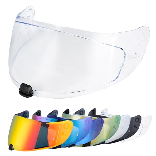 VCOROS C70 Motorcycle Helmet Shield For FG-17 FG-ST IS-17 HJ20M Full Face Helmet Visor Shield Accessories (Clear) - color: Clear