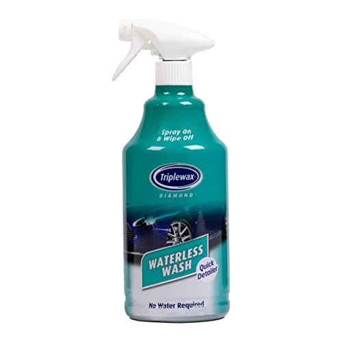 Triplewax Waterless Wash – No-Rinse Car Cleaner for Instant Shine and Dirt Removal, 34 fl oz
