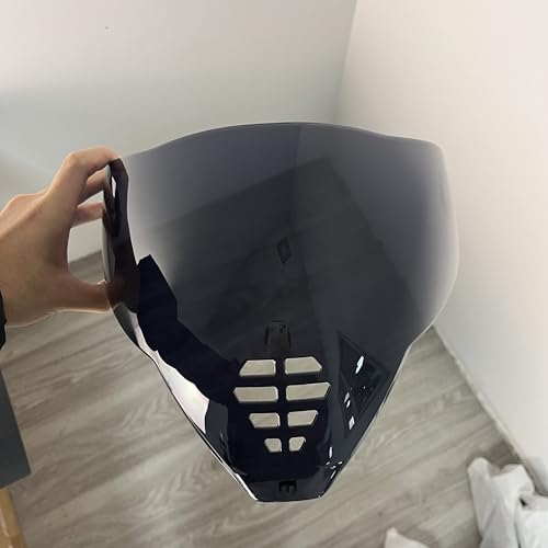 YMTSGEA Airflite Helmet Visor Replacement for IC-06.Motorcycle Helmet Shield UV Protection Compatible with Airflite IC-06 (Deep Black) - color: Deep Black