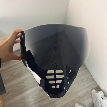 YMTSGEA Airflite Helmet Visor Replacement for IC-06.Motorcycle Helmet Shield UV Protection Compatible with Airflite IC-06 (Deep Black) - color: Deep Black