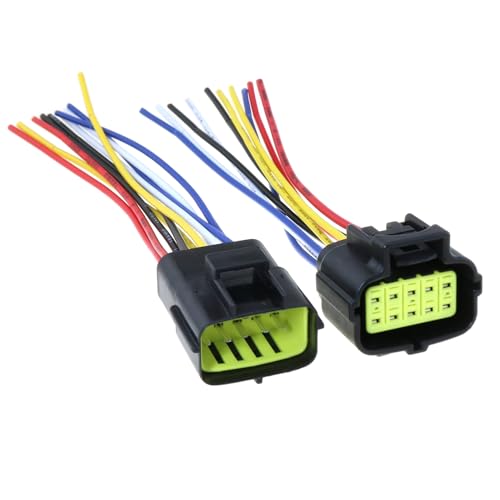 1 Set Automotive Waterproof 10-Pin Wire Connector Plug AWG with Pre-Wired Cables for Cars ATV Trucks Motorcycles Industrial Agricultural