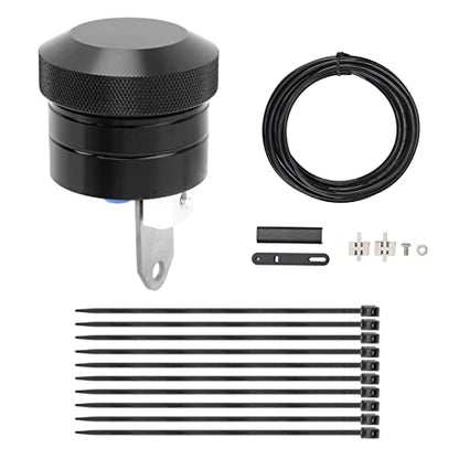 Dioche Universal Motorcycle Chain Oiler Lubricator System for, Easy Install for Smooth Ride (Black)