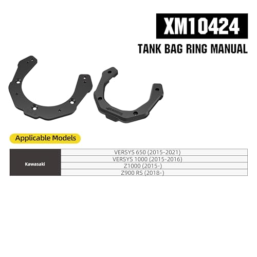 Rhinowalk Magnetic Motorcycle Tank Bag 5–6.5L Expandable, Quick Release Motorbike Fuel Tank Bag with Lock, Waterproof Storage Backpack with Rain Cover (XM10424) - color: XM10424