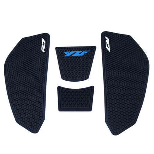 for YZF R7 YZF r7 2025 2024 2023 2022 2021 Accessories Fuel Tank Pads Protect Motorcycle Fuel Tank Stickers Fuel Tank Protection Pads Knee Anti-Slip Pads Fuel Tank Grips Tank Pads（Blue） - color: Blue
