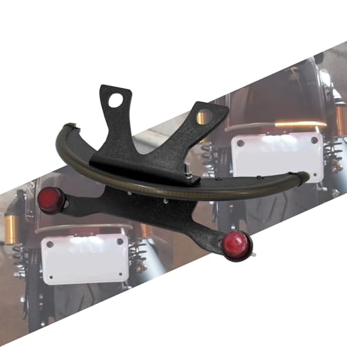 Motorcycle LED Fender Amber Turn Signal Tail Light Bar Tag Bracket Fit For Victory Vegas 8 Ball High Ball Gunner 2003-2017