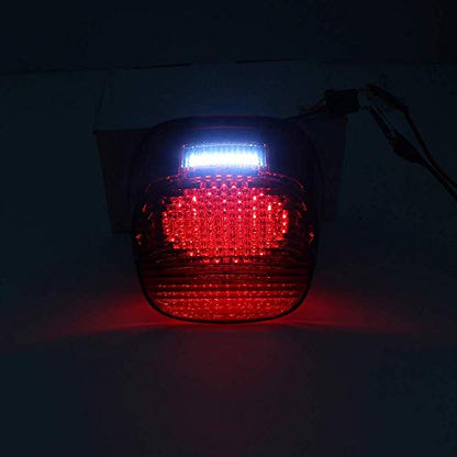 Eagle Lights Smoked Strobing LED Tail Light Upgrade for Harley Davidson Sportster/Softail/Touring/Dyna - color: Smoked