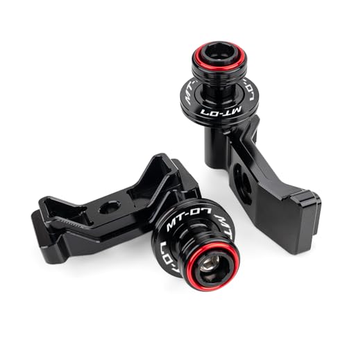 MOWOK Fit For YAMAHA MT-07 MT07 2026 2025 2024 2023 2022 2021 2020 2019 2018 2017 2016 2015 2014 Motorcycle Accessories Stand Screws Swing Arm Swingarm Spools slider (Red) - color: Red
