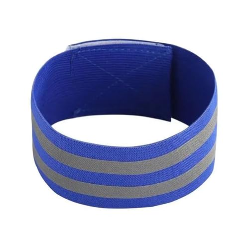 26pcs Reflective Bands Elastic Armband Wristband Ankle Leg Straps Kids Safety Reflector Tape Straps for Night Jogging Biking Running - color: Blue