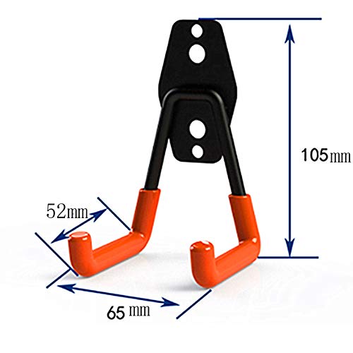 2PCS Motorcycle Helmet Holder Wall Mount, Helmet Display Wall Mount, Motorcycle Helmet Holder Hook, Helmet Hanger Wall Mount, for Home & Office, Perfect for Display & Storage Rack, No Helmet