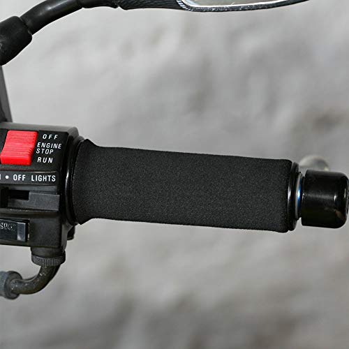 Motorcycle Handlebar Cover Anti?Slip Foam Handle Grips Black 30mm/1.18in A Pair of Handlebar Cover Motorbike Handle Sleeve Non Slip