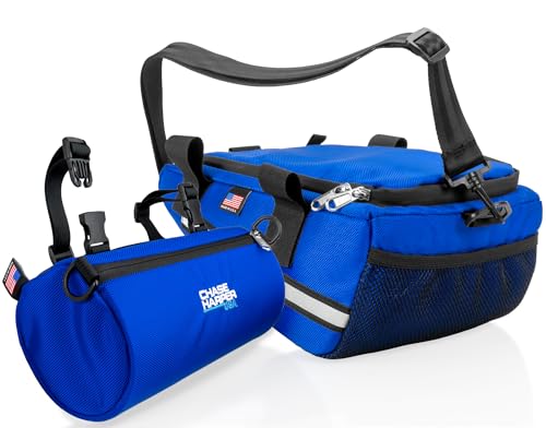 Chase Harper USA - Ruckus Value Pack - 5000LS Under The Seat Bag and 105000 Barrel Bag Combo - Compatible with All Ruckus Model Years With Lowered Frames – Blue - color: Blue, size: Low Frame Fit, style: Barrel Bag Combo