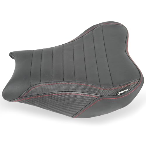 Motorcycle Leather Front Driver Saddle Seat Cushion Pad Set fit for Z900 Z 900 2017 2018 2019 2020 2021 2022 2023 2024 Pressure Relief Soft Rider Pillion, Black - color: Front - Black