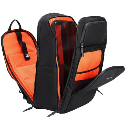 Oumurs Motorcycle Helmet Backpack for Long Travel with 30-40L Expandable Large Capacity Laptop Backpack Water-resistant Black 600D Polyester - color: 40l Black