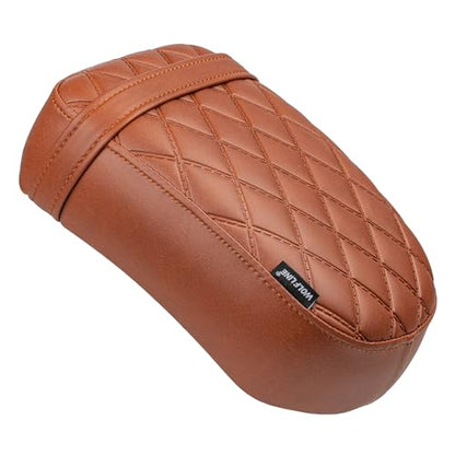 Motorcycle Passenger Comfort Seat Fit for CMX1100 Rebel 1100/DCT/SE 2021-2026, Leather Rear Saddle Back Cushion Pillion Pad, Brown Embossing - color: Rear - Brown-B