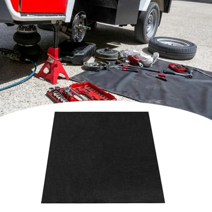harayaa Oil Drain Splash Pad Oil Change Mat 0.16inch Thickness Heat Resistant Keep Splashproof for Automotive Repair, 76cmx91cm - size: 76cmx91cm