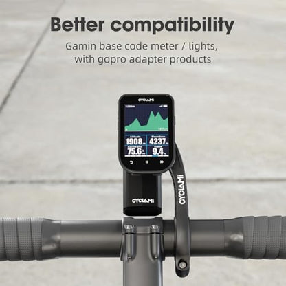 Out Front Mount Compatible with Garmin Edge GPS Bike Computer, XOSS G/G+, iGPSPORT Cycling Handlebar 1.25’’-1.5’’/ 31.8-35mm (S2) - style: S2