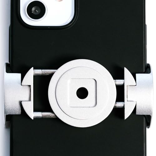 Loop Micro Mount – Super Compact Bike Phone Holder for iPhone & Samsung – Metal Stem Cap Mount, Easy Installation, Universal Fit, Seamless Integration, Durable & Sleek Bicycle Phone Mount - Black - color: Black
