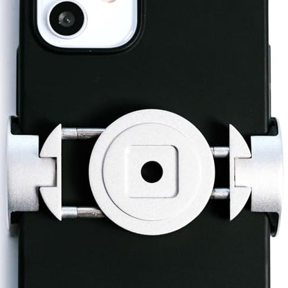 Loop Micro Mount – Super Compact Bike Phone Holder for iPhone & Samsung – Metal Stem Cap Mount, Easy Installation, Universal Fit, Seamless Integration, Durable & Sleek Bicycle Phone Mount - Black - color: Black