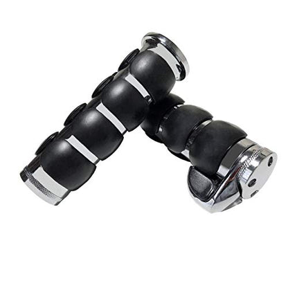 Motorcycle Hand Grips 7/8" 22mm Non-Slip Hand Grip with Throttle Assist for Harley Yamaha Kawasiki Suzuki Cruisers Motorbikes Choppers - color: Chrome-B