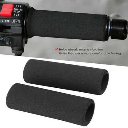 Motorcycle Handlebar Grips, Pair of Motorcycle Grip Sleeves Comfortable Nonslip Impact for Modification