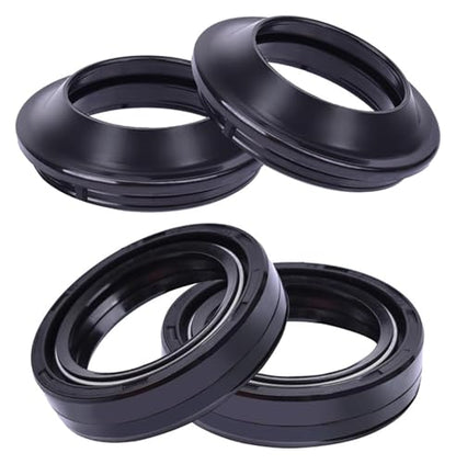 33x45x11 Motorcycle Absorber Front Fork Damper Oil Seal 33 45 Powder Seal Cover Shock Absorber(Oil Seal dust Seal) - size: Oil seal dust seal