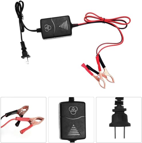 Car Battery Charger 12V 1A Battery Charger Maintainer Trickle Charger for Boats Motorcycles ATVs Riding Mowers & Car Truck SUV RV 1Pcs (2)