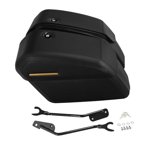 Motorcycle Leather Detachable Saddlebags Fit for Harley Softail FatBoy Breakout 114 FLFB FLFBS FXBR 2018-2024