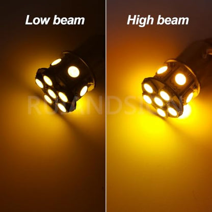 Ruiandsion 2pcs 6V 1157 5050 12SMD Yellow/Amber LED Light Bulbs for Back Up Reverse Lights Brake Lights Tail Lights,Non-polarity - color: Amber, size: 1157/BAY15D