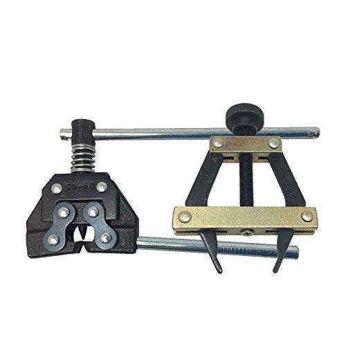 Aobbmok Roller Chain Tools Kit #25-60 Holder Puller&Breaker Cutter for Bicycle,Motorcycle Chains (Carbon Steel)