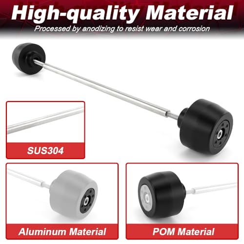 Xitomer Front Axle Sliders Fit for Street Triple 765 R/RS, Street Triple S / 660S motorcycle Front Fork Wheel Frame Sliders Crash Protector (Front) - style: Front